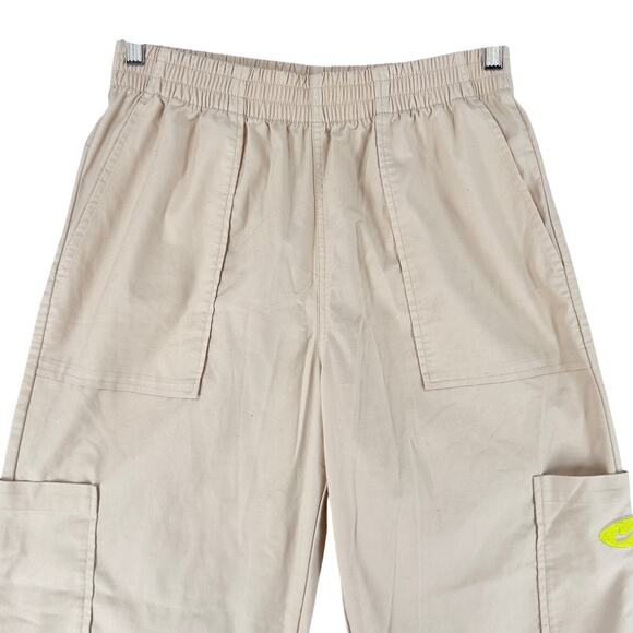Nike Sportswear Womens M Icon Clash Baggy Wide Leg Pants Khaki Cargo Pockets - Picture 3 of 11